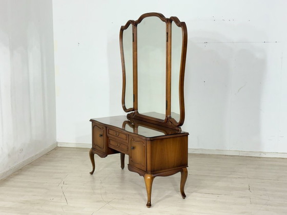 Image 1 of Chippendale kaptafel / vintage ladekast / dressoir / kaptafel / slaapkamerkast