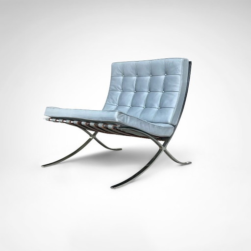 Barcelona loungestoel MR90 van Mies van der Rohe voor Knoll, jaren 80.
