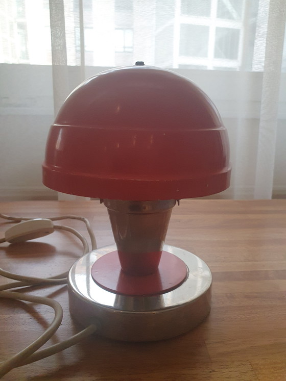 Lampe Vintage Space Age Champignon AZ Iskra Plovdiv – Luminaires, Metal, Chrome (photo 5 of 8)