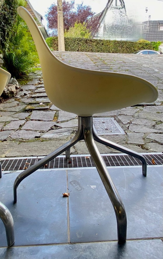 Set of 4 Vintage "Jakob" Swivel Chairs - Designed by Chris Martin for IKEA (c.2000) - Yellowing of the seat (photo 3 of 14)