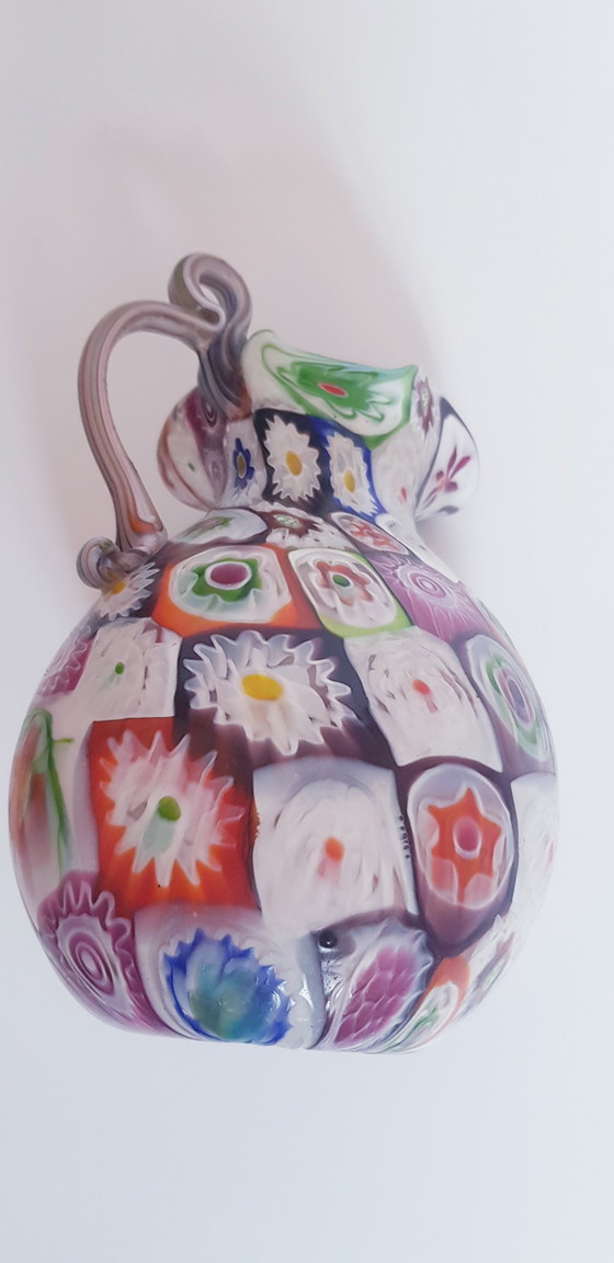 Image 1 of 1920 Frateli Toso Murano Glass Millefiori Vase 