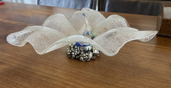 Image 1 of Bol vintage en verre de Murano