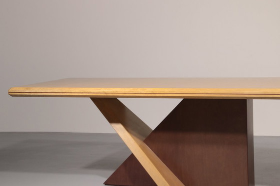 Image 1 of Mesa de comedor italiana de madera Saporiti, 1960