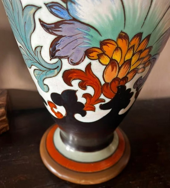 Image 1 of Beautiful Gouda vase 65cm.