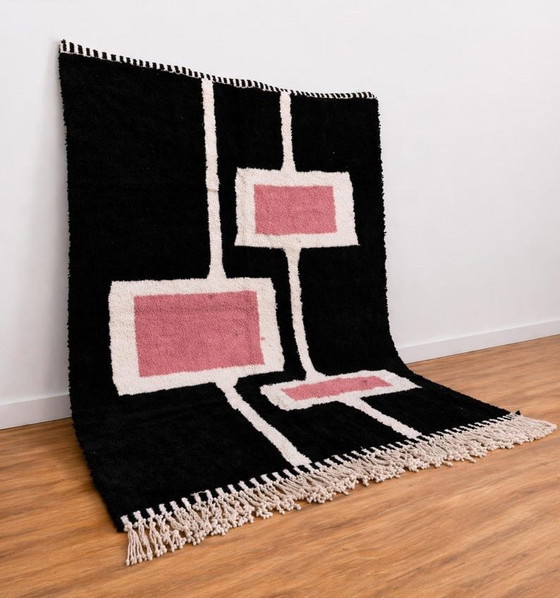 Image 1 of Handgeweven vloerkleed van natuurlijke wol, 150/250 cm