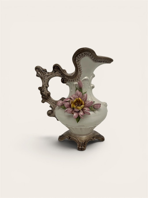 Italian Bassano porcelain vase/jug ca. 1960