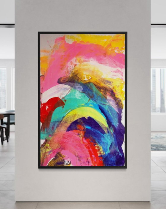 ¡Una sinfonía explosiva de color que enciende tu alma! – Pinturas y dibujos, Lienzo (photo 7 of 9)