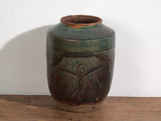 Antieke oosterse Vaas met bloemenreliëf (ca. 1820) #38 – Vazen (photo 24 of 40)