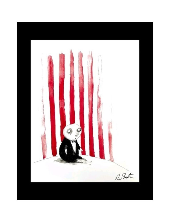 Image 1 of Tim Burton – Penguin Boy – Stampa ufficiale, firmata in edizione limitata – 20x30 cm