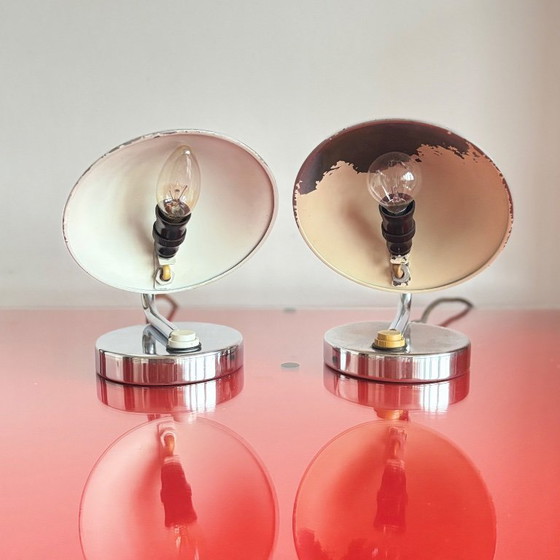 Image 1 of Set of Functionalist lable lamps, Napako, Czechoslovakia