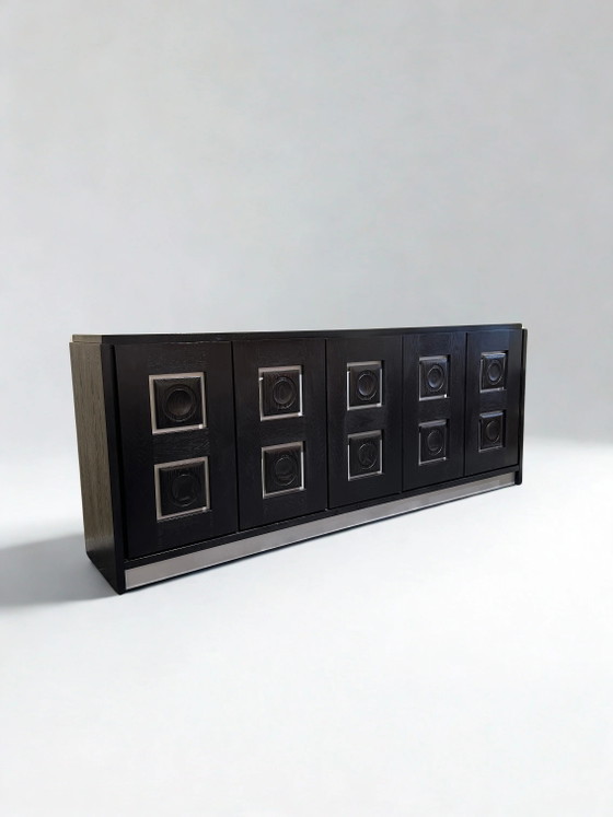 Belgian Brutalist Black Sideboard – Metal (photo 2 of 4)