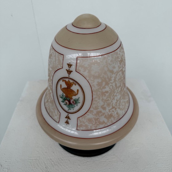 Image 1 of Deckenlampe mit Blumendekor 1910/1920