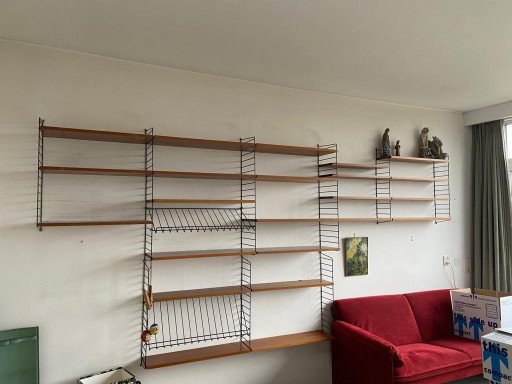 Mooie Vintage String Wand Boekenkast