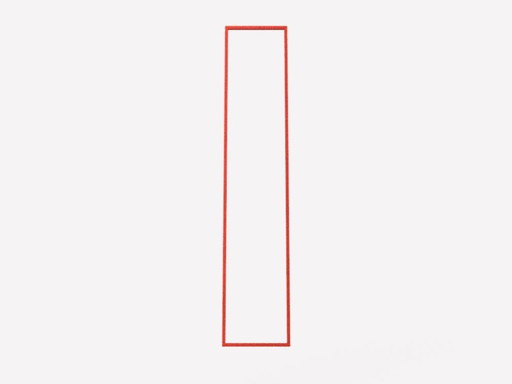 Cornice – Minimalistische Stehleuchtenskulptur in Mattrot