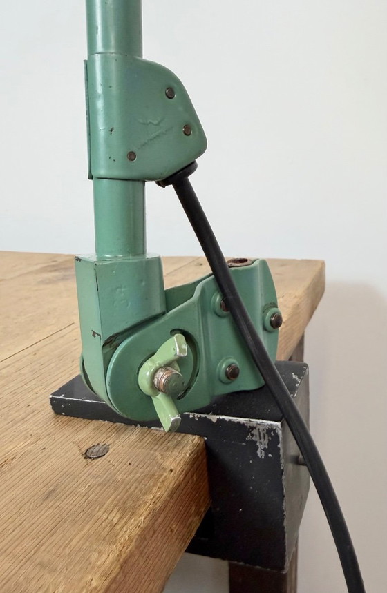 Green Industrial Workshop Desk Lamp by Curt Fischer for Midgard, 1950s – Table lamps, Plastic, Iron (photo 17 of 23)