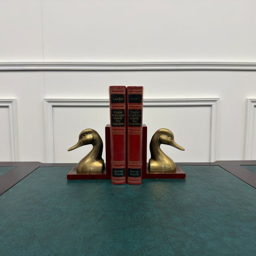 Serre-livres Canards en Laiton