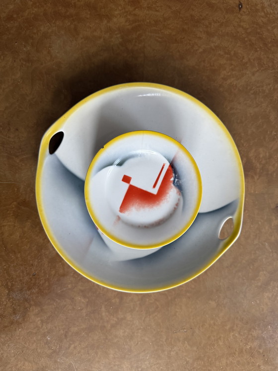 Image 1 of Art Deco Hors d’Oeuvre Set porselein jaren 30 