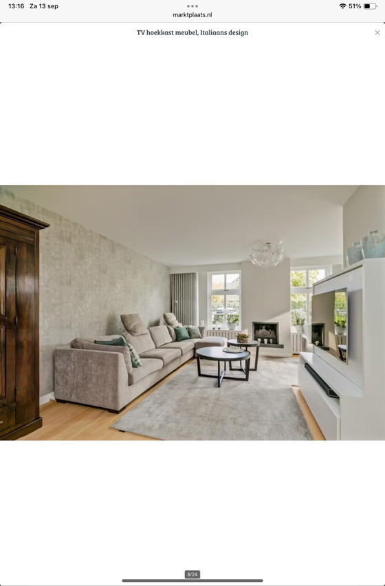 Image 1 of Mobile TV ad angolo / credenze, design italiano, marca: giellesse