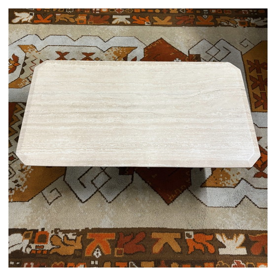 Image 1 of Travertine coffee table