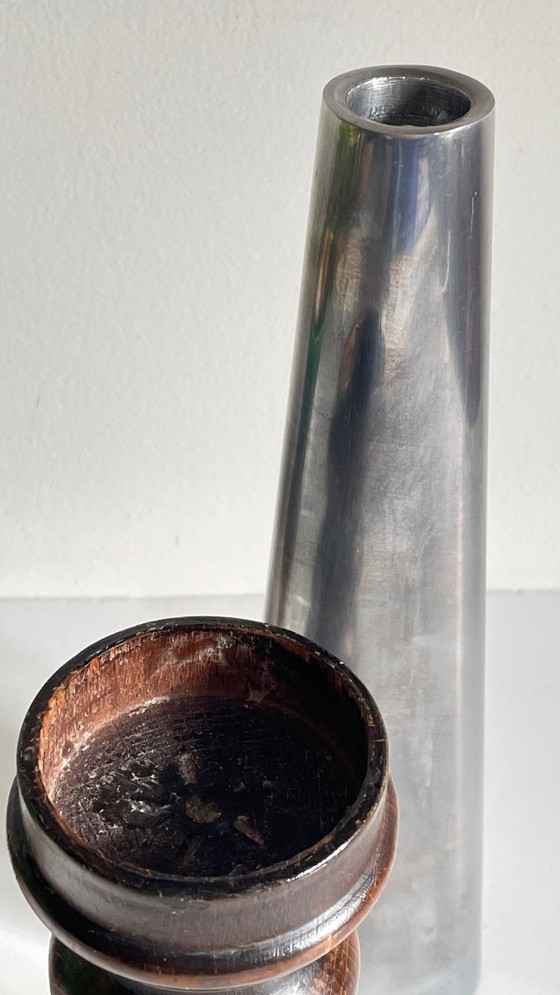 Image 1 of BOUGEOIRS Bois et Métal Ikea VINTAGE