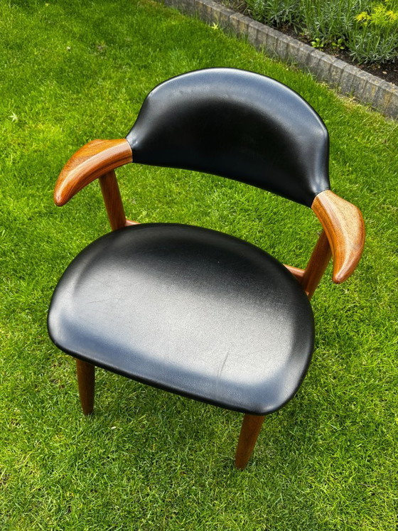 Image 1 of Sedia Tijsseling Cowhorn, Hulmefa, design olandese di metà secolo