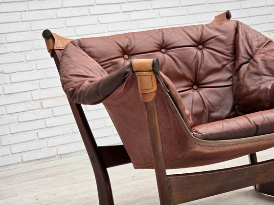 Image 1 of Fauteuil lounge « Trega », design norvégien des années 1970 par Tormod Alnaes.