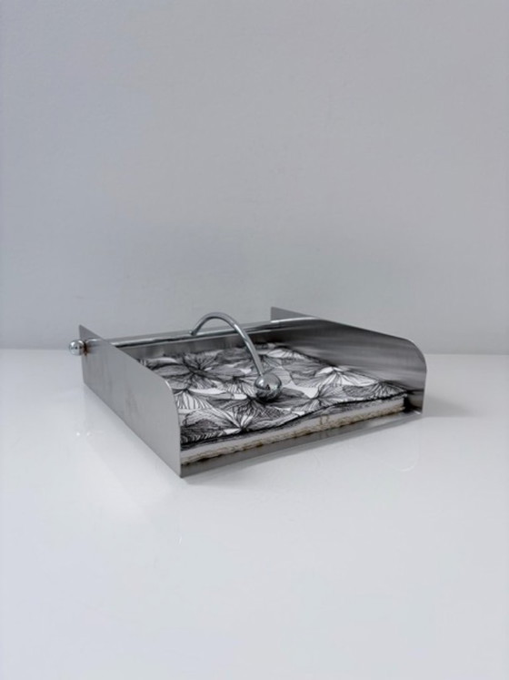Porte-serviettes vintage en acier inoxydable avec poids – Accessoires de table (photo 3 of 13)