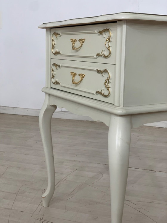 Image 1 of Chippendale chest of drawers bedside table side table shelf