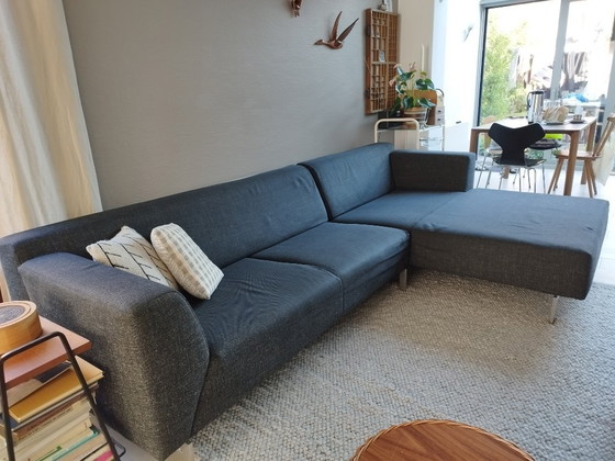 Rolf Benz Corner sofa, dark grey textile, Metal, Modern (photo 7 of 7)