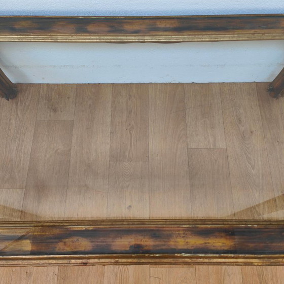 Tavolino da caffè Vintage Regency con piano in vetro. Legno – Tavolini da caffè, Glass, Wood (photo 9 of 12)