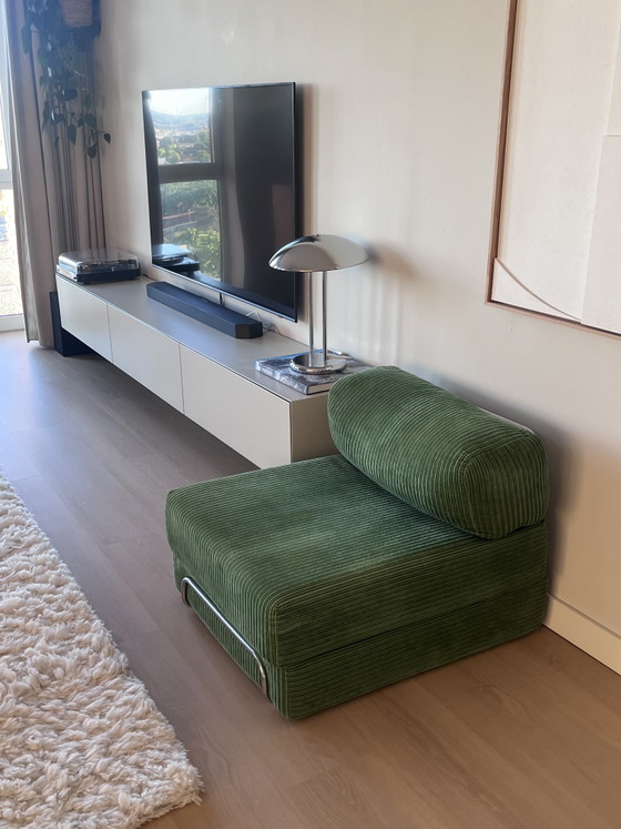 Image 1 of Vintage jaren 70 modulaire sofa | daybed | groen corduroy