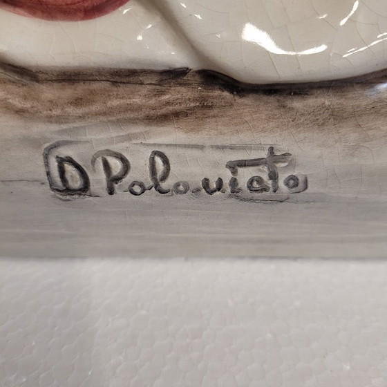 Image 1 of “Geisha”, cerámica vidriada o mayólica, Domenico Poloniato, 60’s – Italia