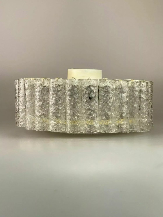 Image 1 of XL 60s 70s Kroonluchter Doria Messing Glas Space Age Design 60s