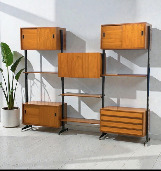 Vintage Modulare Wandeinheit Wandschrank