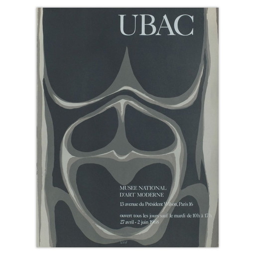 Raoul Ubac Poster Expo 68 - Musée National D'Art Moderne – Paper (photo 2 of 5)
