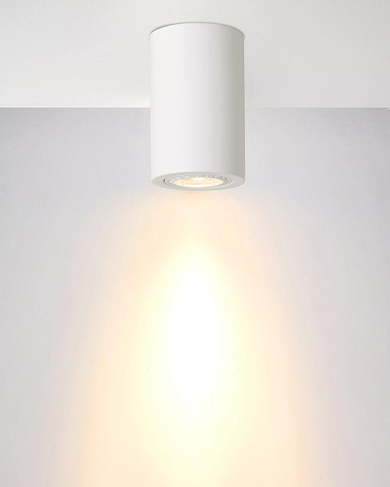 Lucide GIPSY Faretto da soffitto - Ø 7 cm - 1xGU10 - Bianco - Japandi – Faretti (photo 3 of 4)