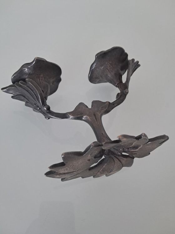 Art Nouveau kandelaar – Kandelaars en kaarsen, Metal (photo 3 of 5)