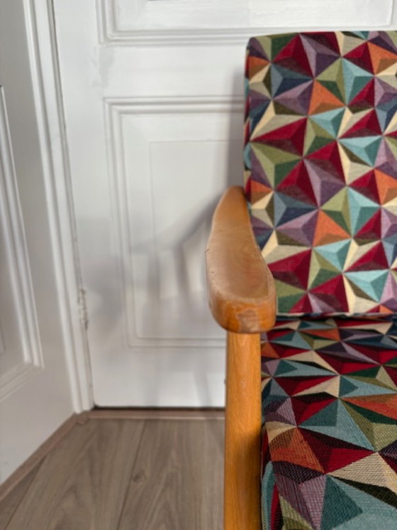 Image 1 of 2 Vintage Fauteuil Ton jaren 50-60's