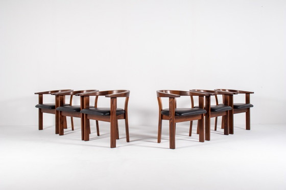 Image 1 of Juego de 6 sillas de comedor de Lars Gangsø, Dinamarca, 1970
