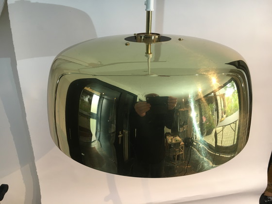 Image 1 of Suspension suédoise en laiton couleur cuivre