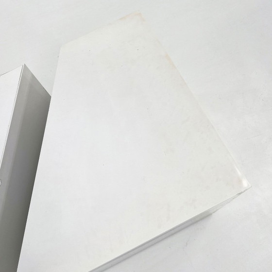 White Side Table & Rack by Marco Zanuso for Bilumen, 1970s – Plastic (photo 6 of 11)