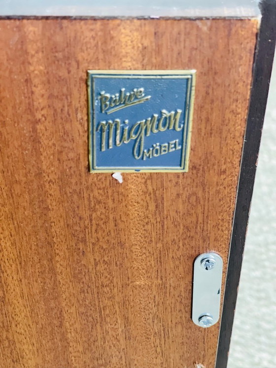 Image 1 of Vintage modernist mahogany desk by Bähre Mignon Möbel, 1960