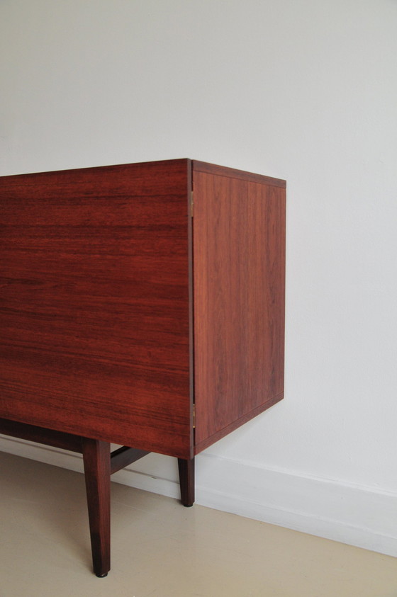 Image 1 of Vintage Deens Dressoir Zwart Wit Lades