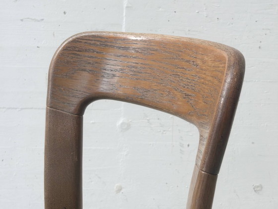 Stapelbare stoelen van Bruno Rey met groene stoffen zittingen voor Dietiker, Zwitserland, jaren 70. (photo 10 of 13)