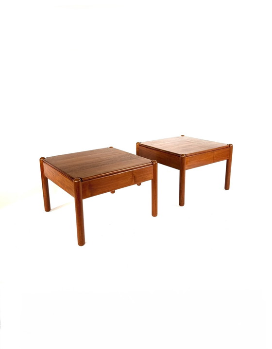 Image 1 of 2x vintage Danish teak coffee table, 1970s