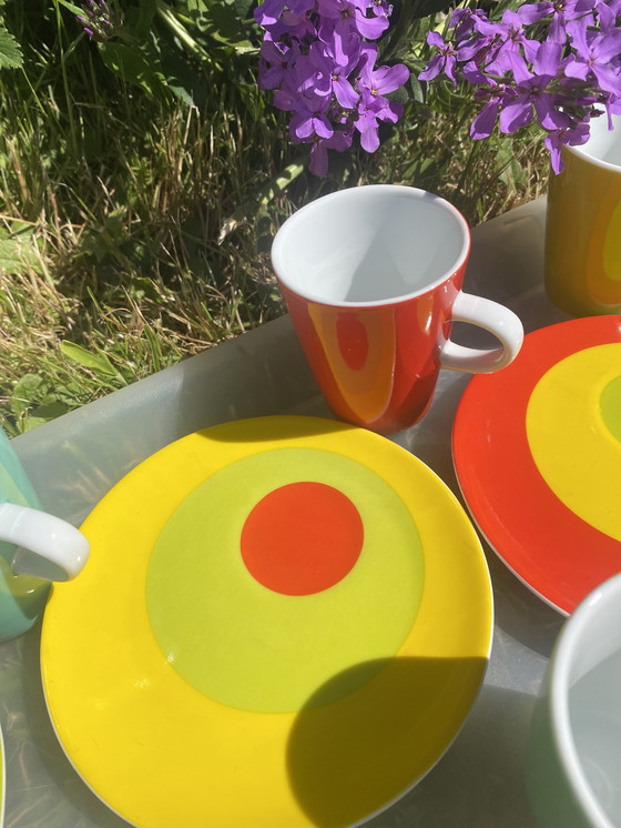 Image 1 of Lot de 6 Tasses et Soucoupes Espresso Genevieve Lethu