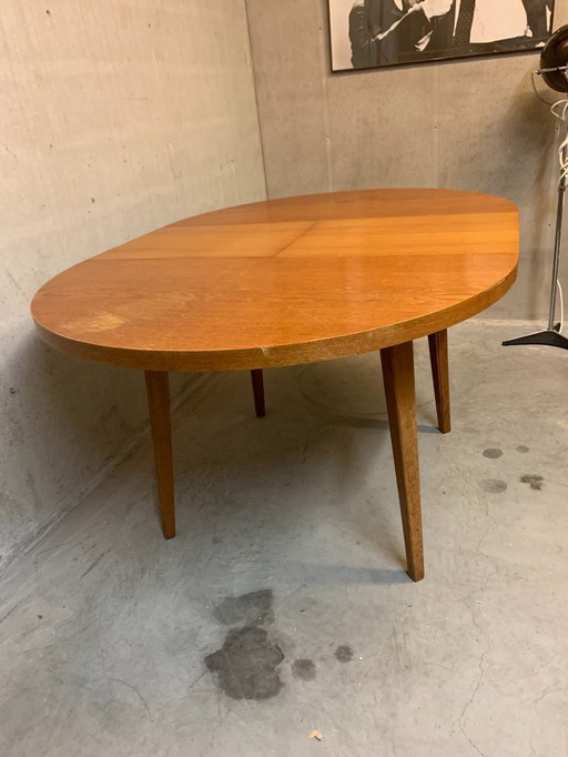 Table de salle à manger ronde extensible de Lübke