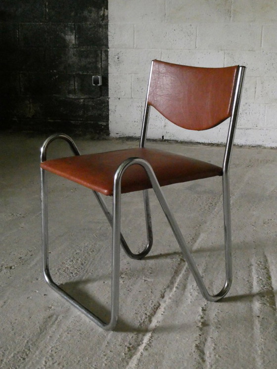 Rara sedia Bern di Guy Bernard per MEUROP, 1974 – Sedie e poltrone, Metallo, Cromo (photo 6 of 6)