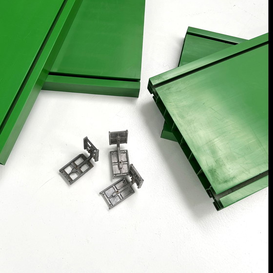 Image 1 of Libreria modulare Dodona 300 verde di Ernesto Gismondi per Artemide, anni '70