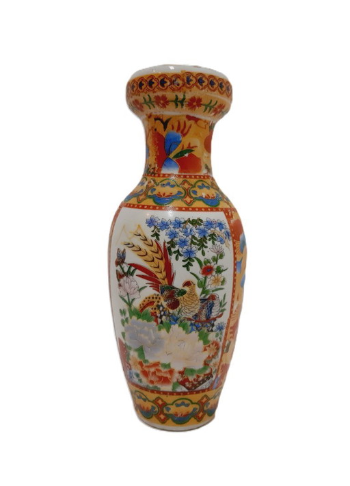 Jarrón antiguo de porcelana china de 21 cm